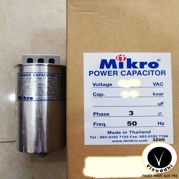 Tụ Bù Khô MIKRO 3P 40KVAR 440V ( MKC-445400KT )